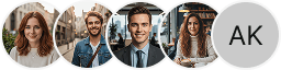 Multiple investor profile avatars on Lanca Capitorio trading review block